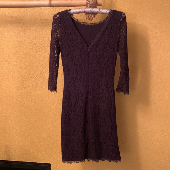 Babaton Rafael Dress, Dark Purple, Size 4, Excellent Used Condition - Picture 3 of 4
